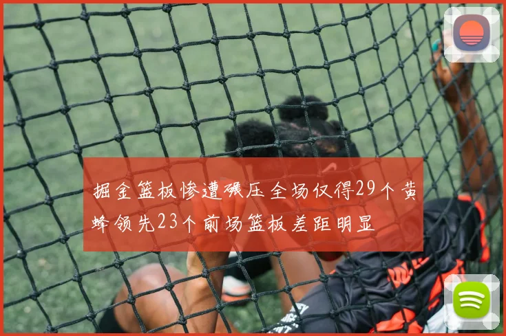 掘金篮板惨遭碾压全场仅得29个黄蜂领先23个前场篮板差距明显